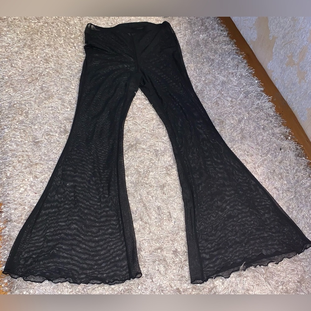 Wild Fable Black Sheer Pants - cover up for swimwear - NWT